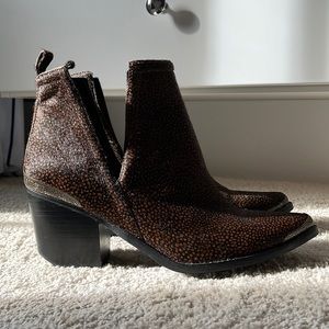 Jeffrey Campbell Cromwell Calf Hair Western Style Boots